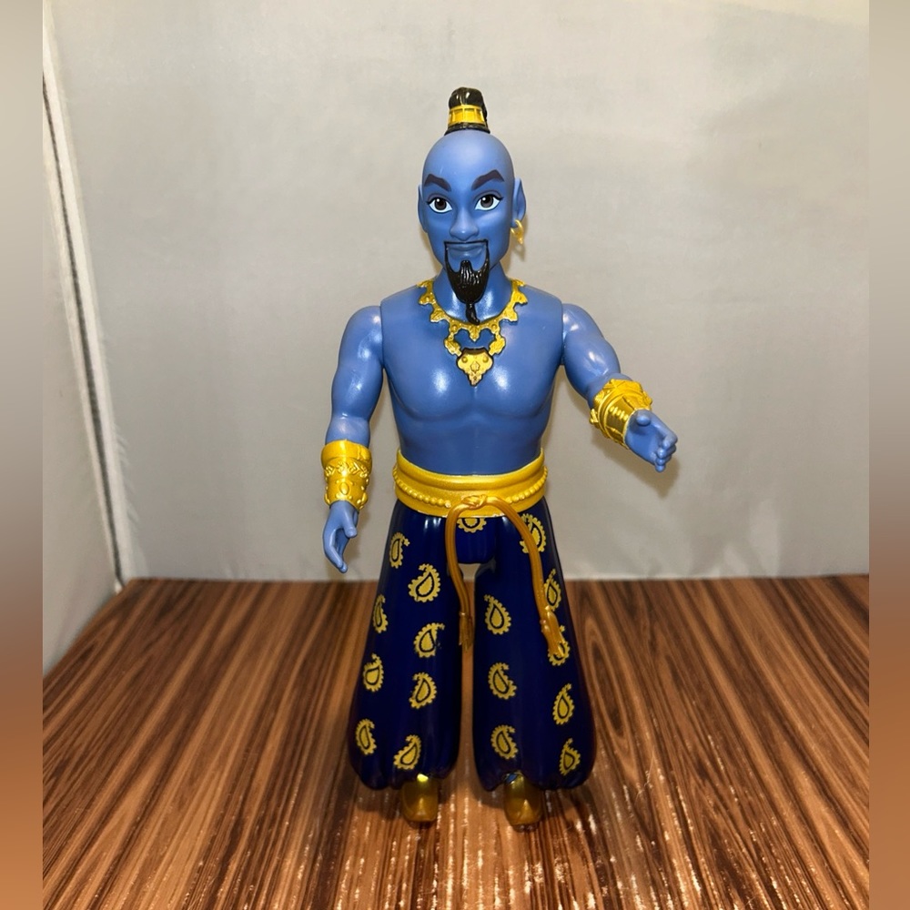 Disney's Hasbro Aladdin Sining Genie Figure Will Smith 2018 Works Tested